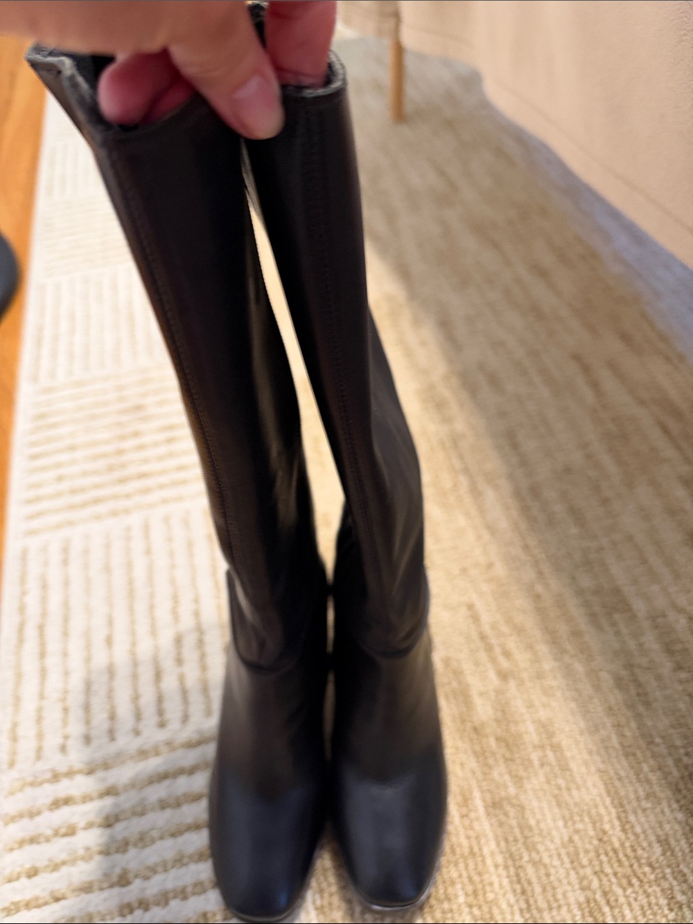 Women’s Tall Black Leather Boots